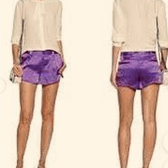 🦋alice + olivia Size XS, Purple, Silk, Butterfly Shorts🦋 - Picture 6 of 6
